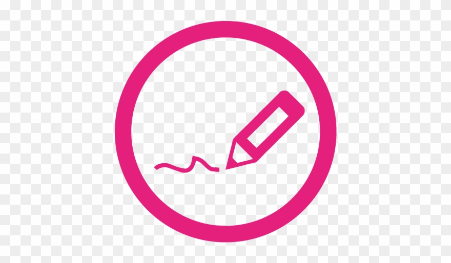 Submit Your Abstract - Writer Icon Pink Clipart