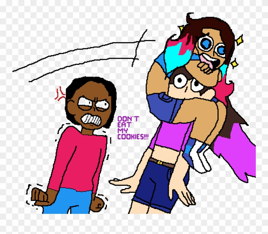 When Your Bff Eats Your Cookies - Cartoon Clipart