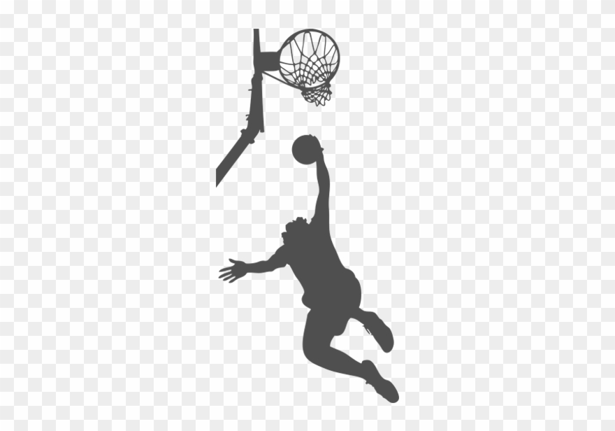 Basketball Player Slam Dunk - Streetball Clipart