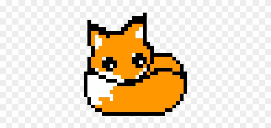 Zorro - Easy Pixel Art Fox Clipart