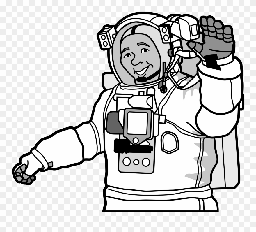 Space Suit Drawing Clipart
