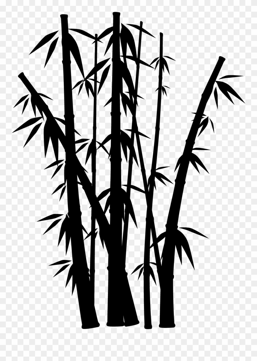 Bamboo Silhouette - Bamboo Png Clipart