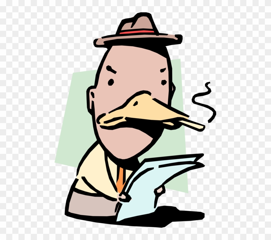 Vector Illustration Of Businessman Is Queer As Duck Clipart