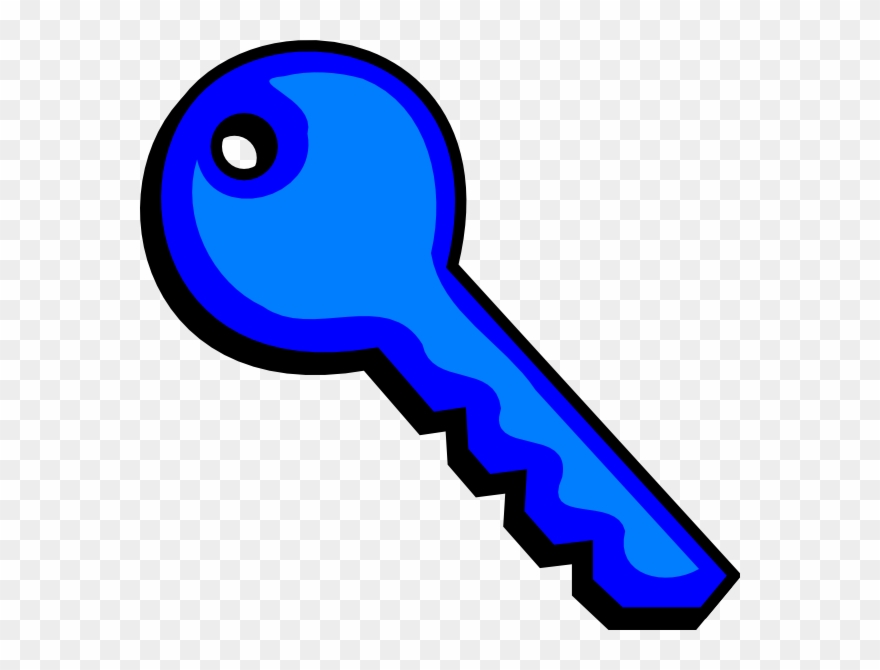 Clipart Of Key, Keys And Blue - Png Download