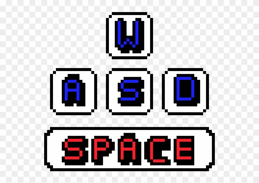 Aswd And Space Keys Clipart