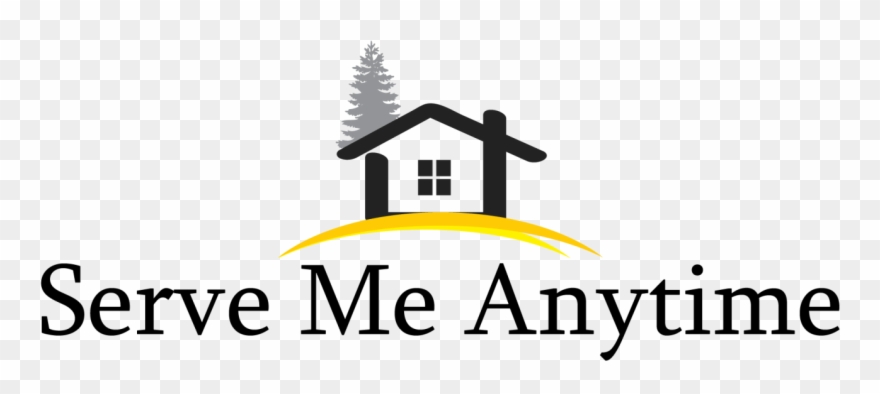 Serve Me Anytime Logo - Illustration Clipart
