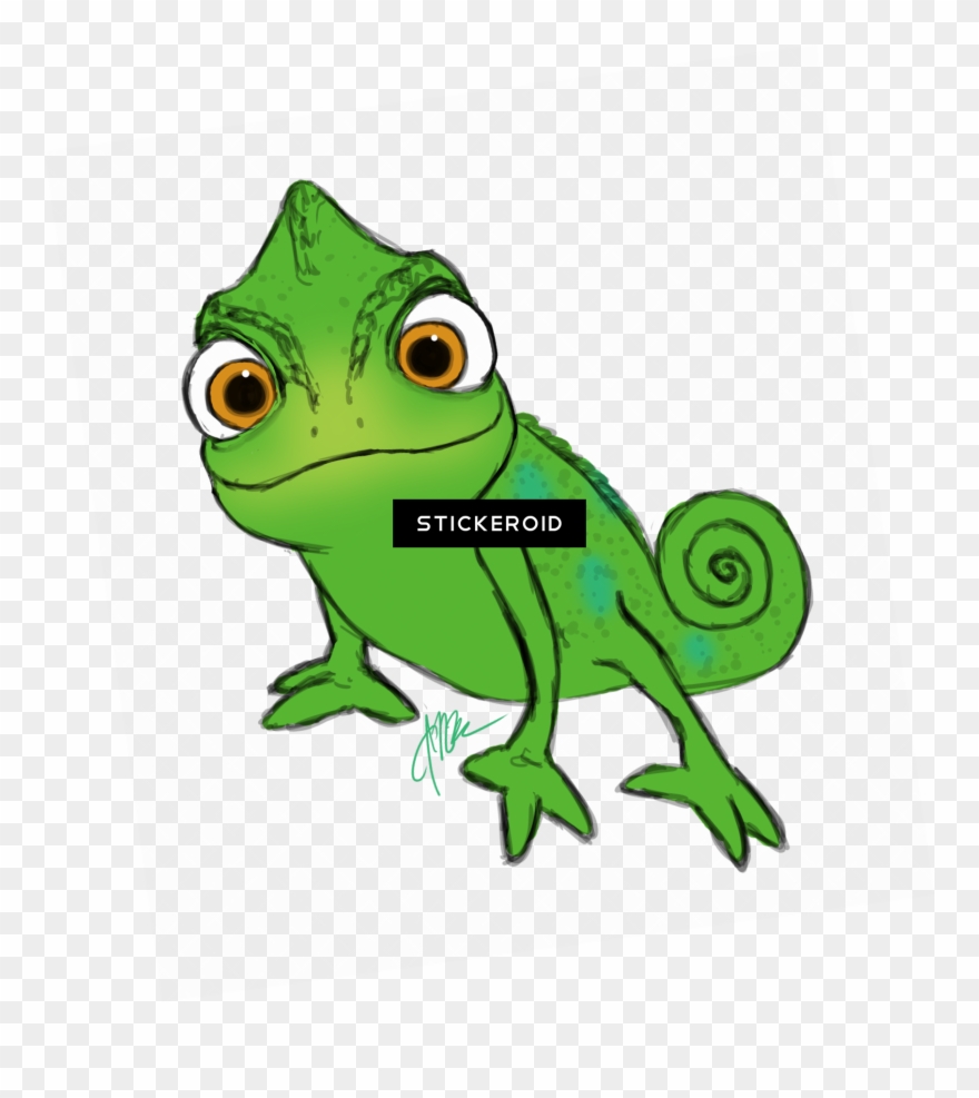 Pascal Hd - Rapunzel Lizard Clipart