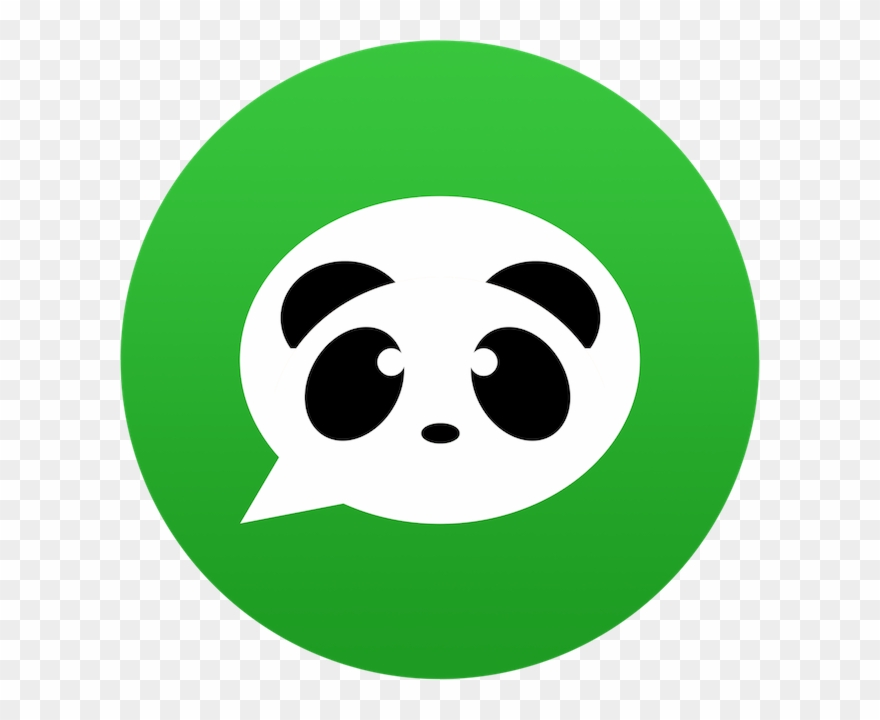 Panda Dictionary Logo - Circle Clipart