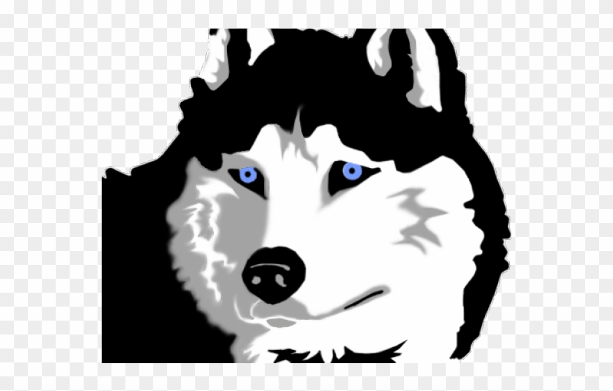 Husky Clipart Husky Eye - Siberian Husky Clip Art - Png Download