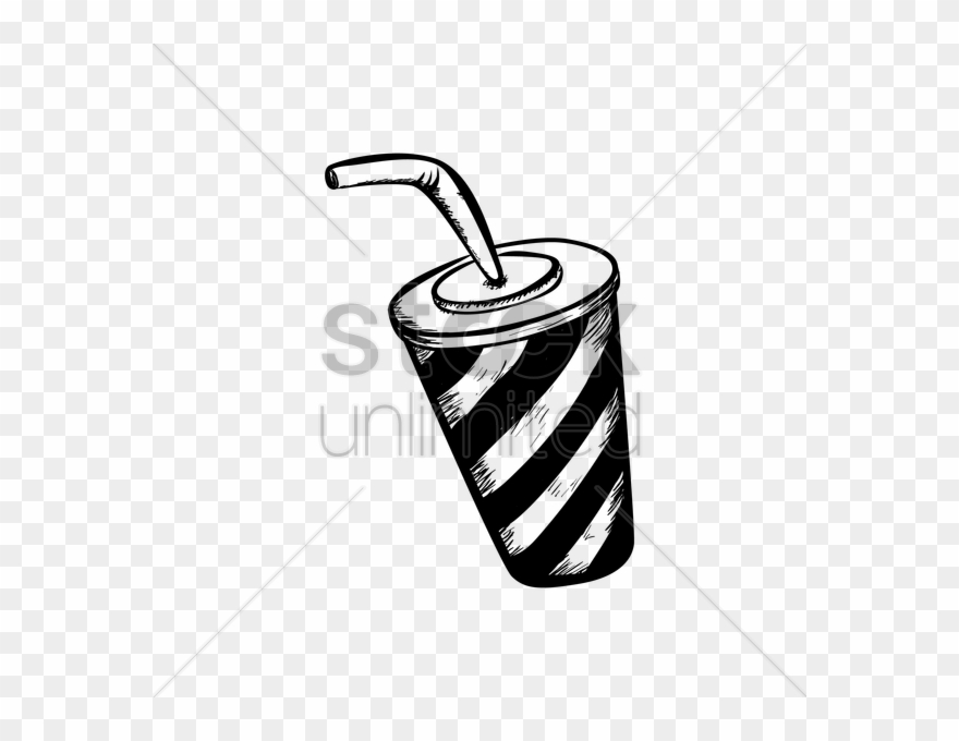 Drink Clipart Takeaway - Cup Drink Black And White Png Transparent Png