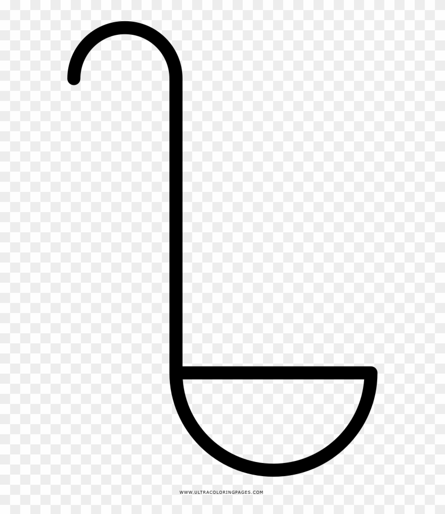 Ladle Coloring Page Clipart