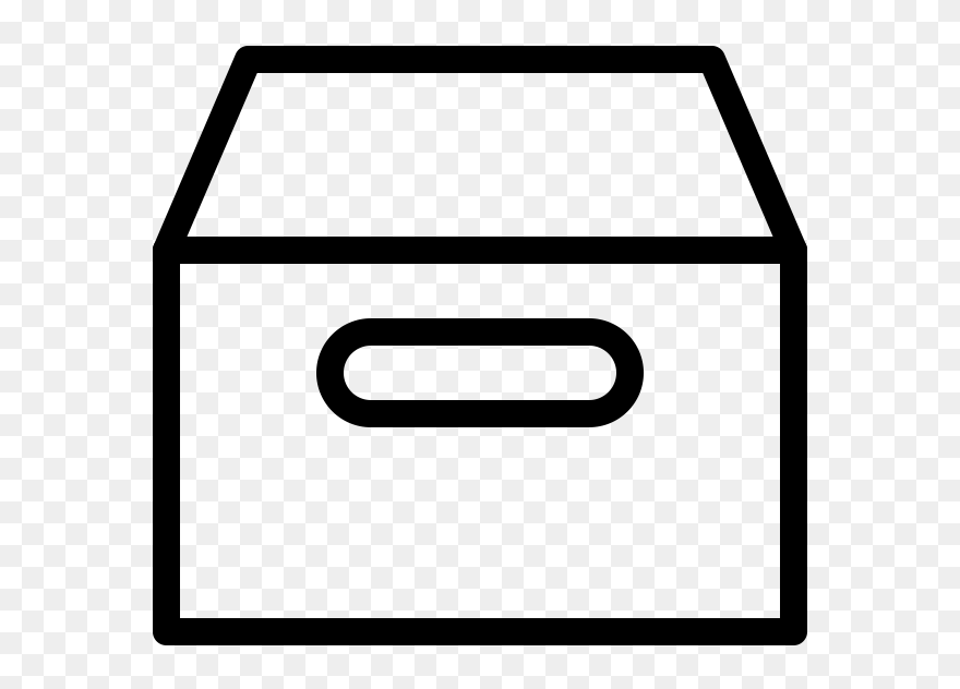 Empty-box Rubber Stamp Clipart