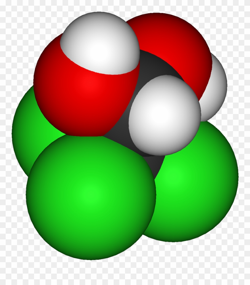 Chloral Hydrate 3d Vdw - Chloral Hydrate Clipart