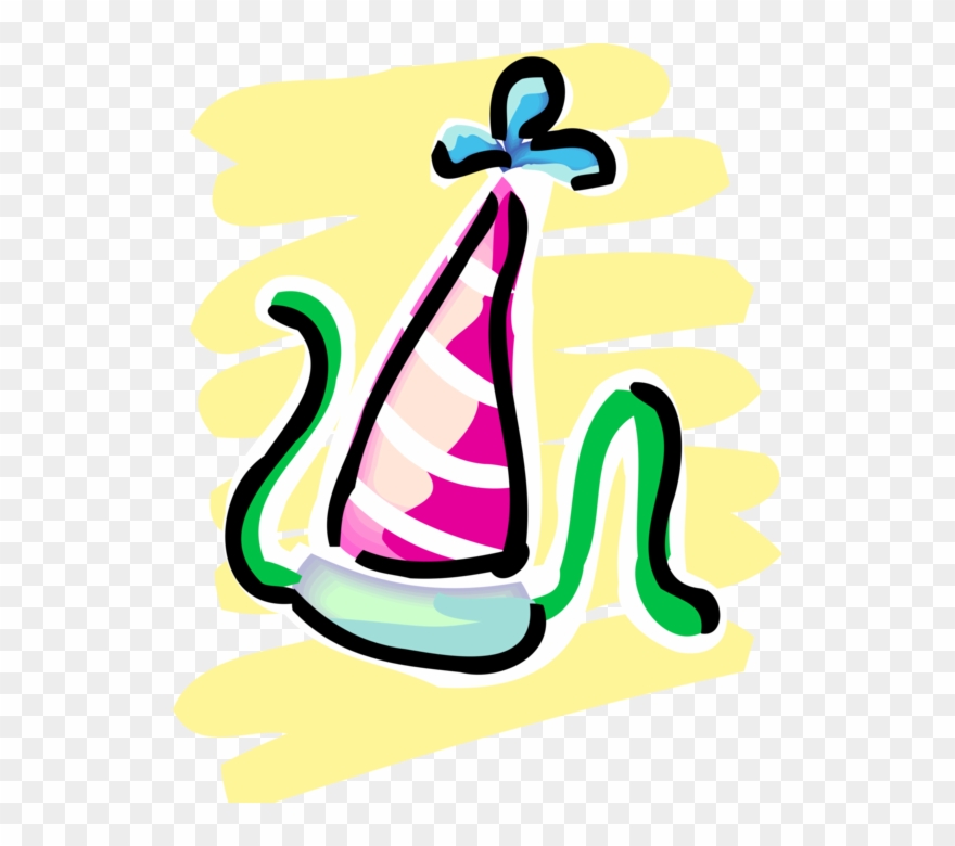 Vector Illustration Of Birthday Party Or New Years Clipart