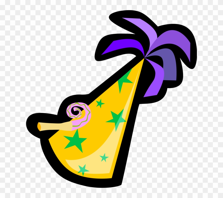 Vector Illustration Of Birthday Party Or New Years Clipart