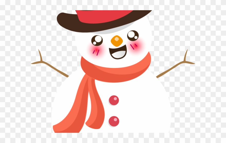 Snowman Clipart Mouth - Clip Art Cutest Snowman - Png Download