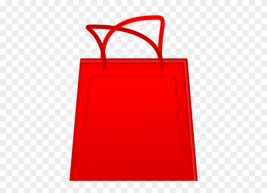 Shop Crawl - Red Shopping Bag Clipart - Png Download