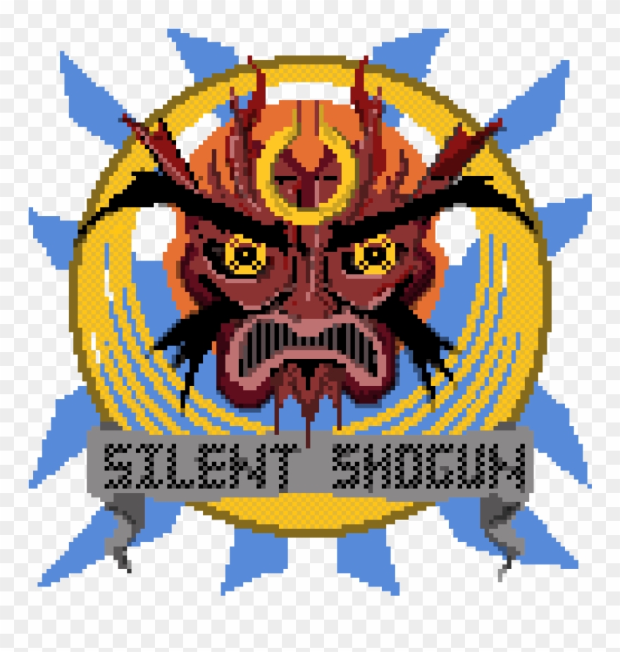 Silent Shogun Emblem - Illustration Clipart