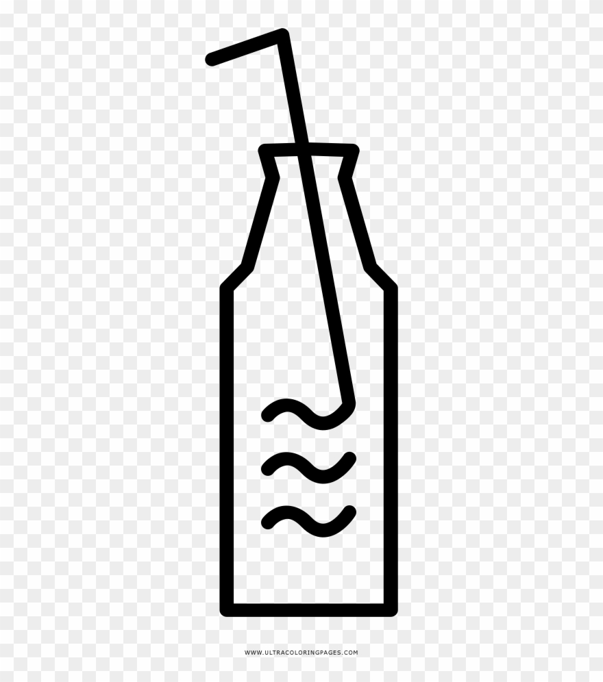 Soda Bottle Coloring Page Clipart
