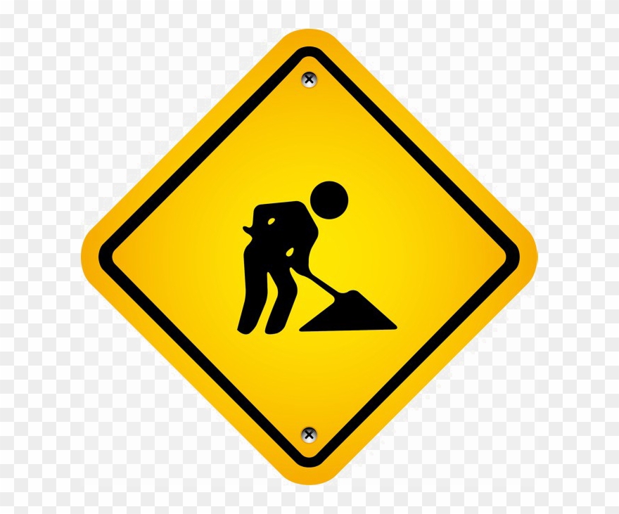 Construction Sign Free Transparent Image Hd - Traffic Sign Clipart