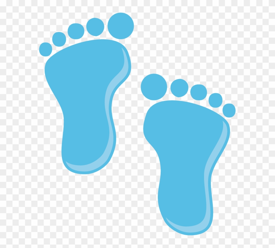 Visit - Baby Footprints Black And White Clipart