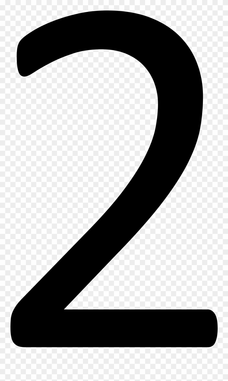 Number 2 Png - Number 2 With No Background Clipart