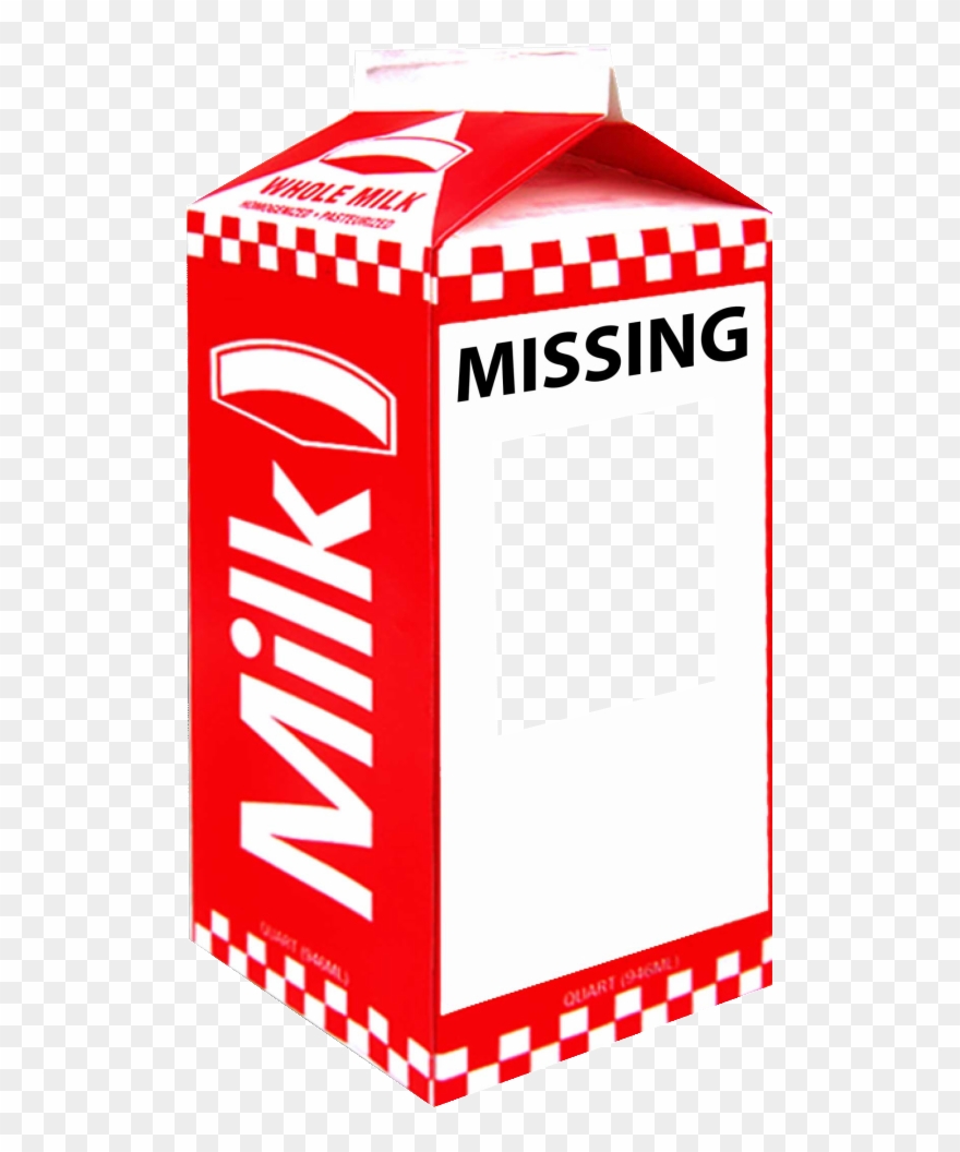 Popular - Missing Milk Carton Blank Clipart