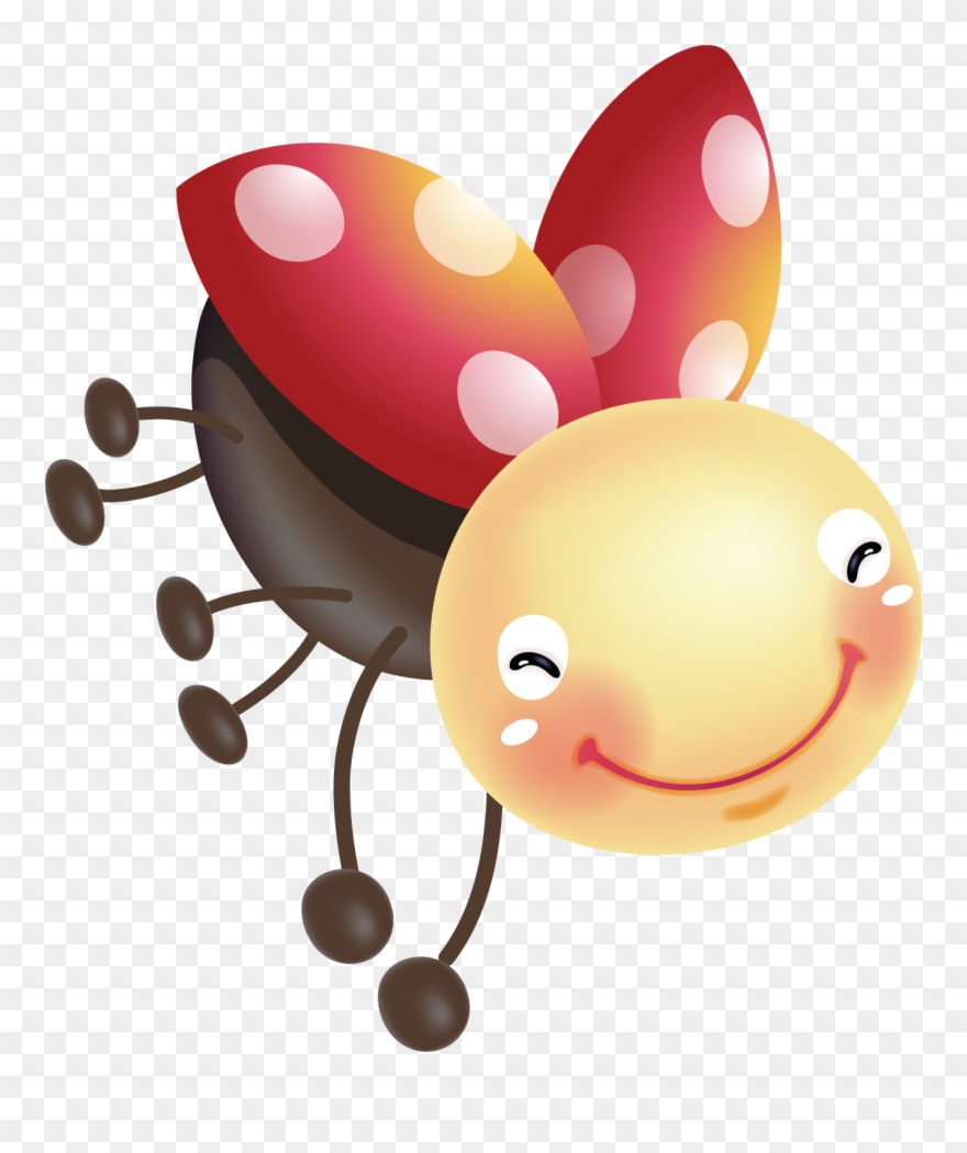Cute Images, Clipart, Ladybugs, Whimsical, Snug, Bees, - Uğur Böceği Png Transparent Png