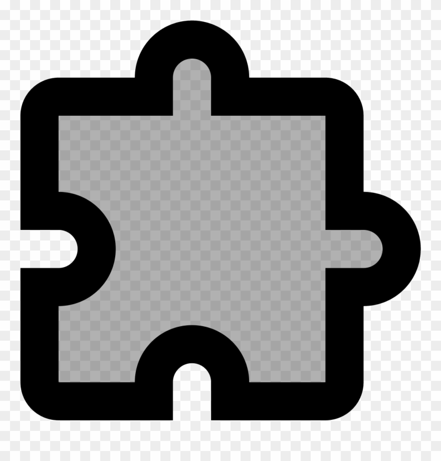 This Is A Corner Puzzle Piece -one That Would Go In - Sign Clipart