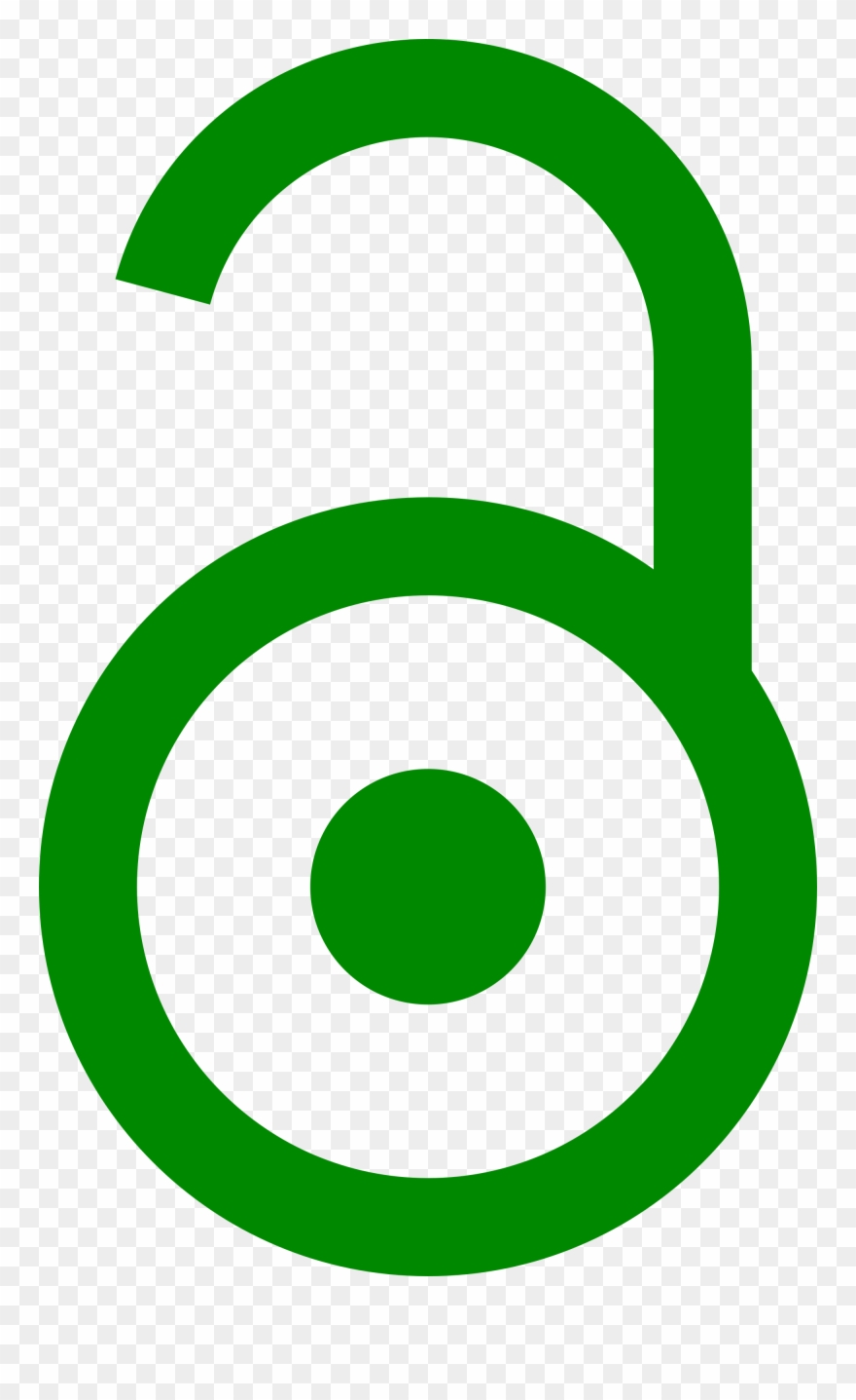 Open - Lock Green Clipart