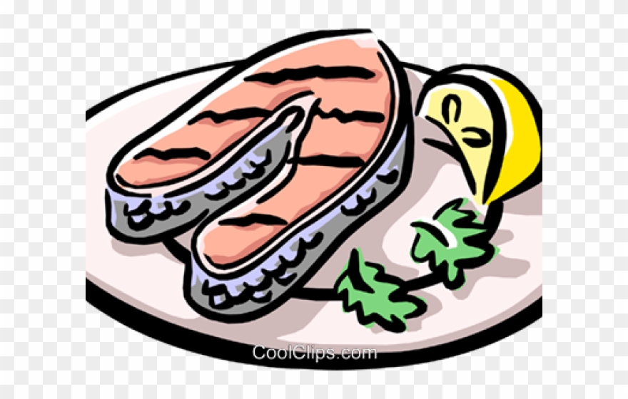 Salmon Clipart Baked Fish - Cooked Salmon - Png Download