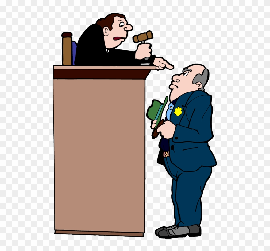 Judge Pointing At State Trooper Png - Denunciar Ante El Juez Competente La Cesación Clipart
