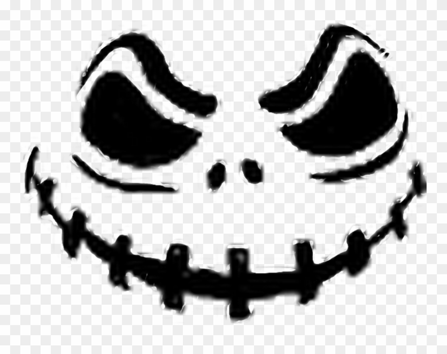 Halloween Sticker - Scary Halloween Faces Pumpkin Clipart
