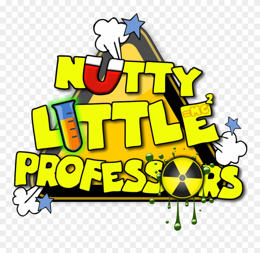 Nutty Little Prof Logo Small Clipart