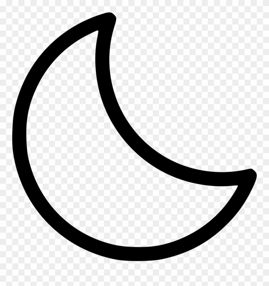 Crescent Moon Waning Night Comments Clipart