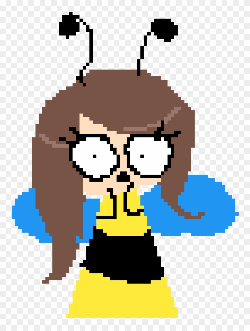 A Concerned Bee Approaches You - Illustration Clipart