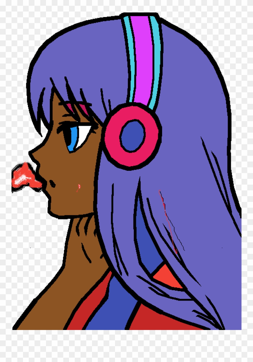 Bubble Gum Girl - Anime Girl Base With Hair Clipart