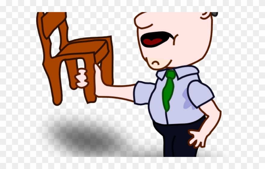 Chair Clipart Person - No Work Is Done Example - Png Download
