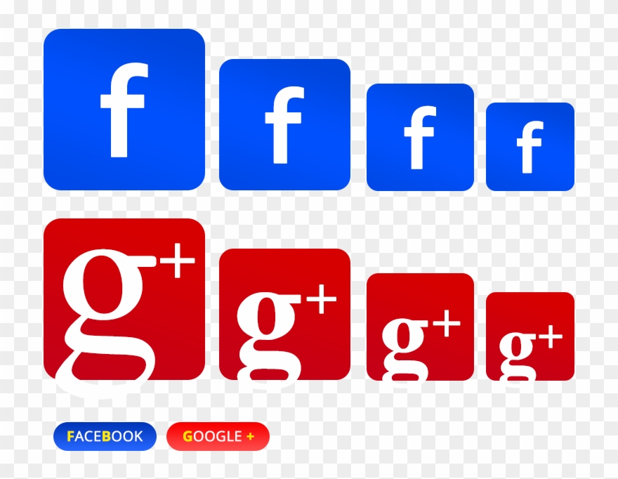 #facebook #google-plus #social Icons #buttons Png - Patte De Chien Bleu Clipart