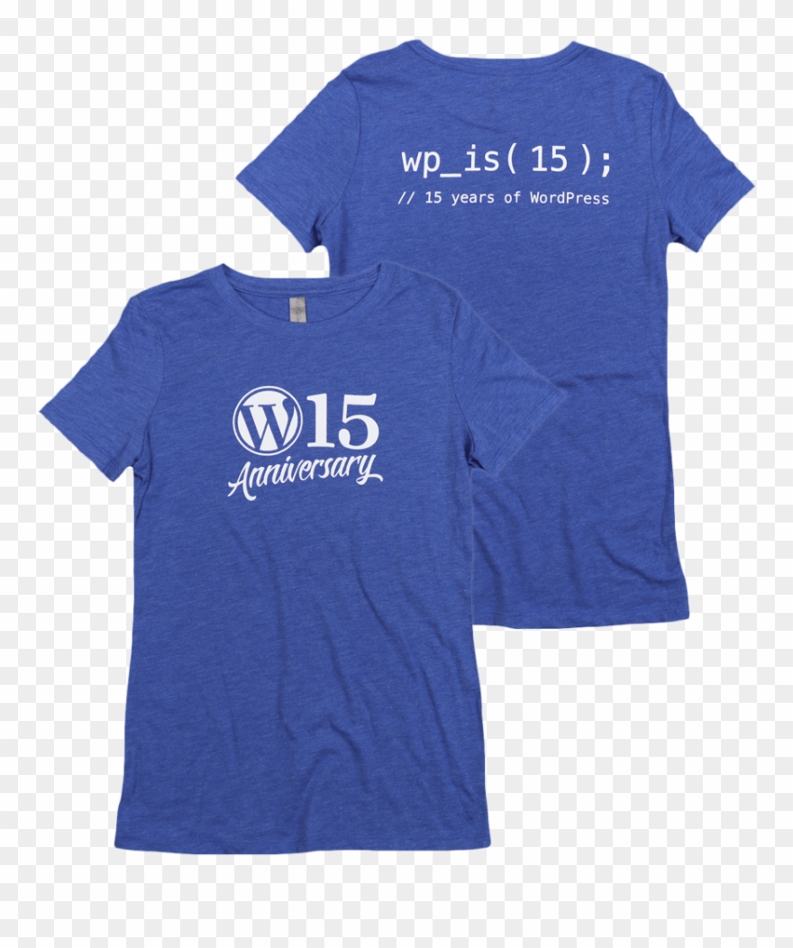 Wordpress 15th Anniversary T-shirt - Wordpress Clipart