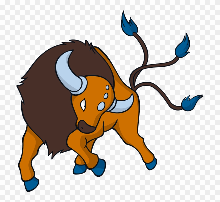 Tauros Pokemon Character Vector Art - Pokemon Tauros Clipart