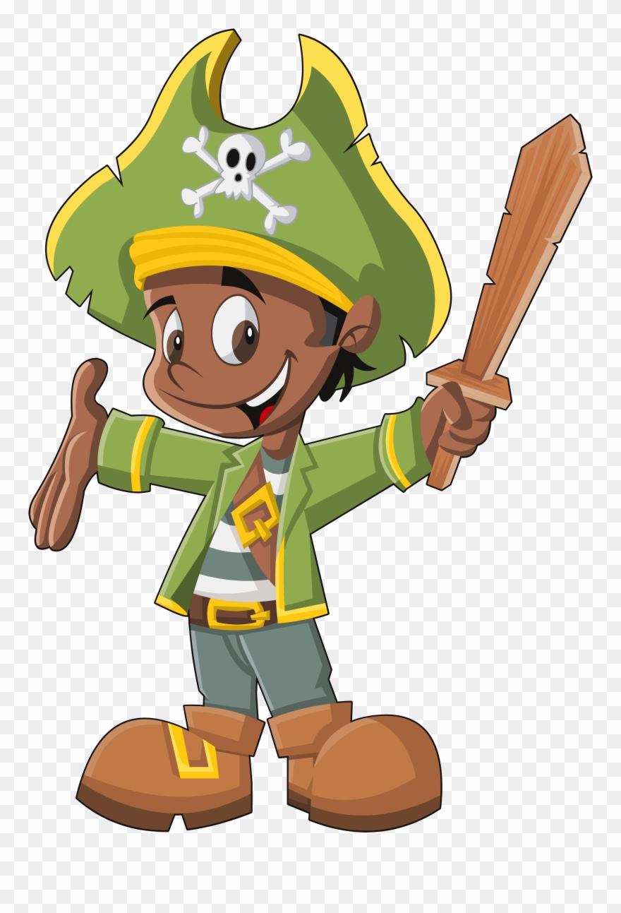 0 Eac48 F2be3828 Orig - Green Pirate Clip Art - Png Download