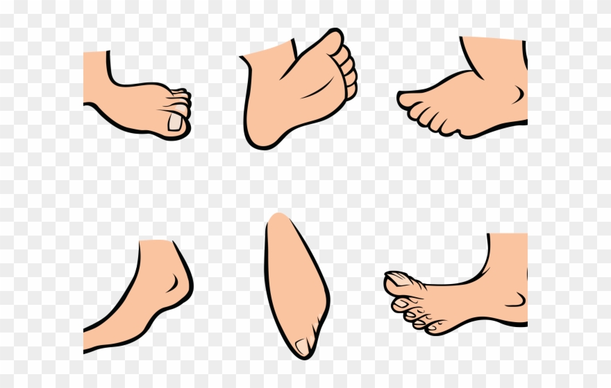 Feet Clipart Happy Foot - اقدام كرتون - Png Download