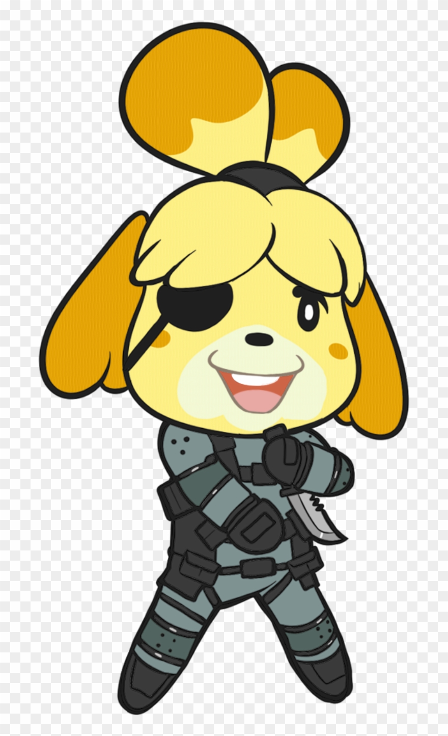 Isabelle, Try To Remember The Basics Of Cqc Target - Cartoon Clipart