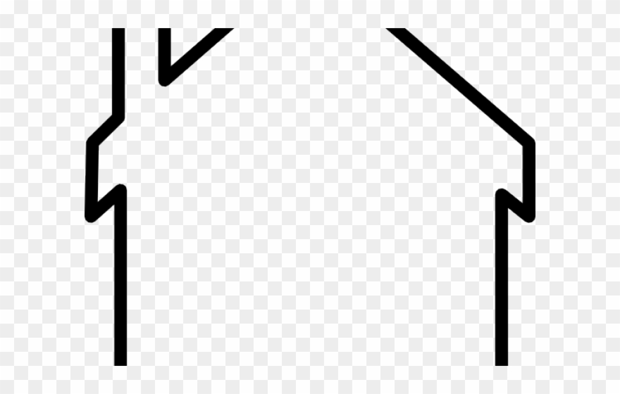 White House Clipart House Outline - House Frame Clipart - Png Download