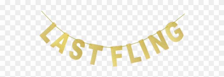 Last Fling Banner Bachelorette - Choker Clipart