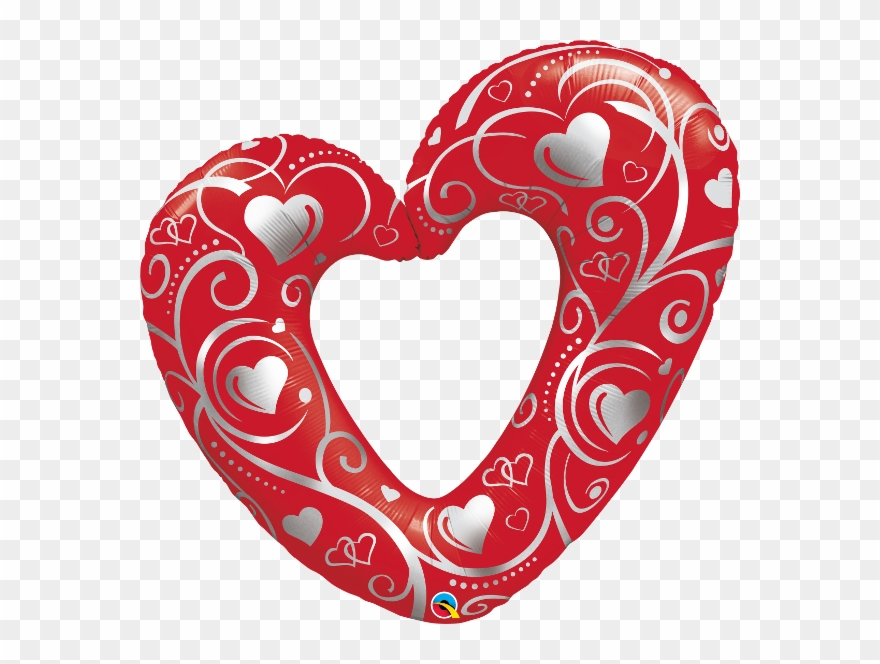 Bouquet And Balloons For Valentines Clipart