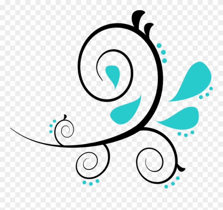 Free Png Download Curved Line Design Png Images Background - Black Swirls Transparent Background Clipart
