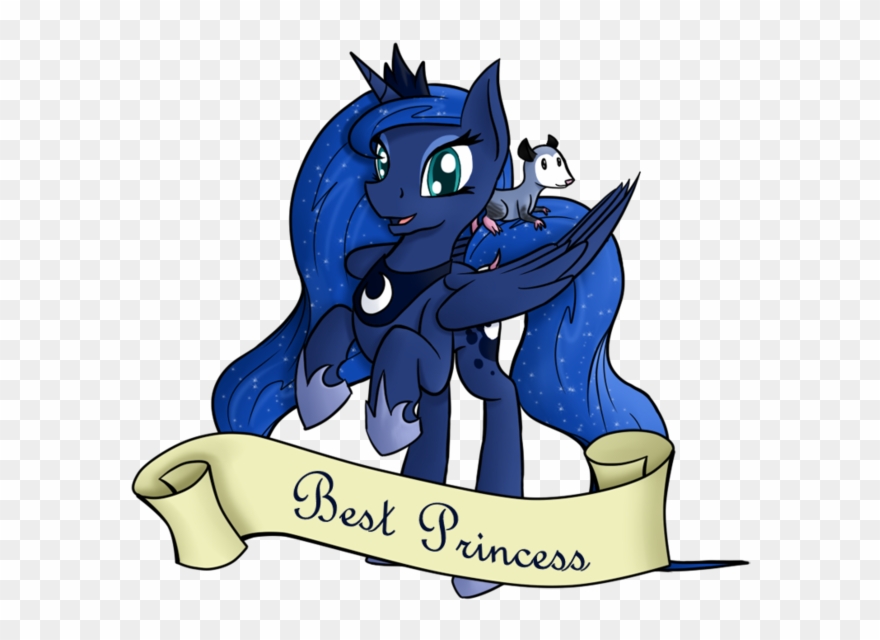 Timid Tracks, Open Mouth, Opossum, Princess Luna, Rearing, - Cartoon Clipart