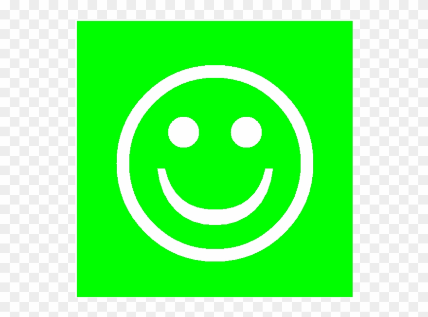 Smiley Vert Simple Face - Smiley Clipart